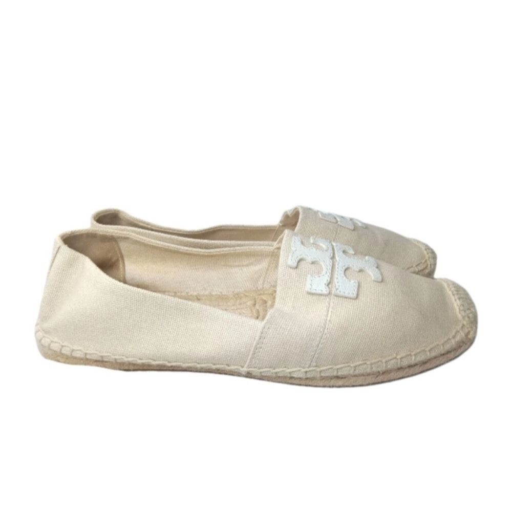 Tory Burch Weston Natural Logo Espadrille Flats Women's Shoes Size 8 M - Picture 5 of 8